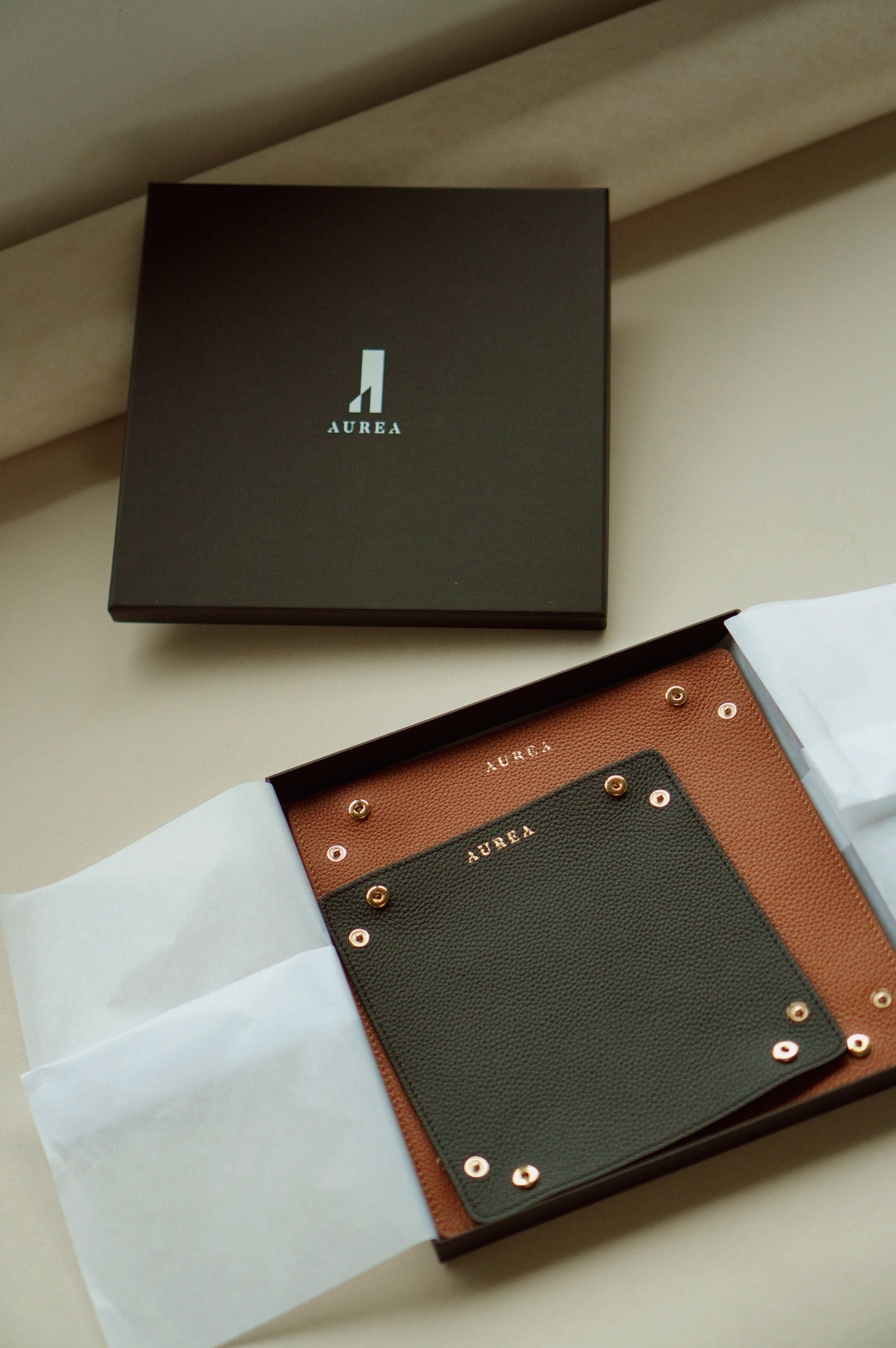 Far East Organisation Aurea Leather Valet Tray - Rever customised corporate gifts