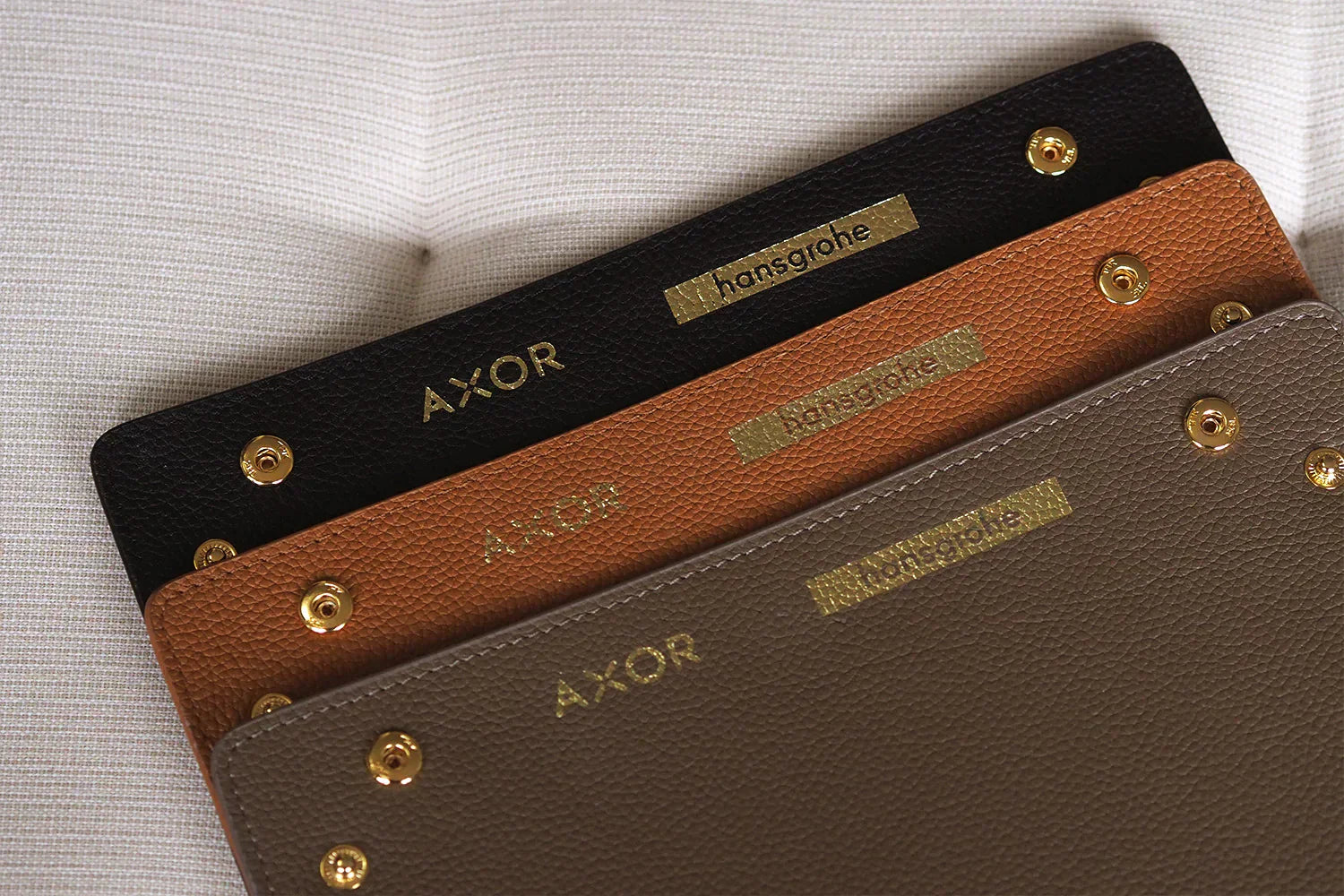 Hansgrohe leather valet tray - Rever customised corporate gifts