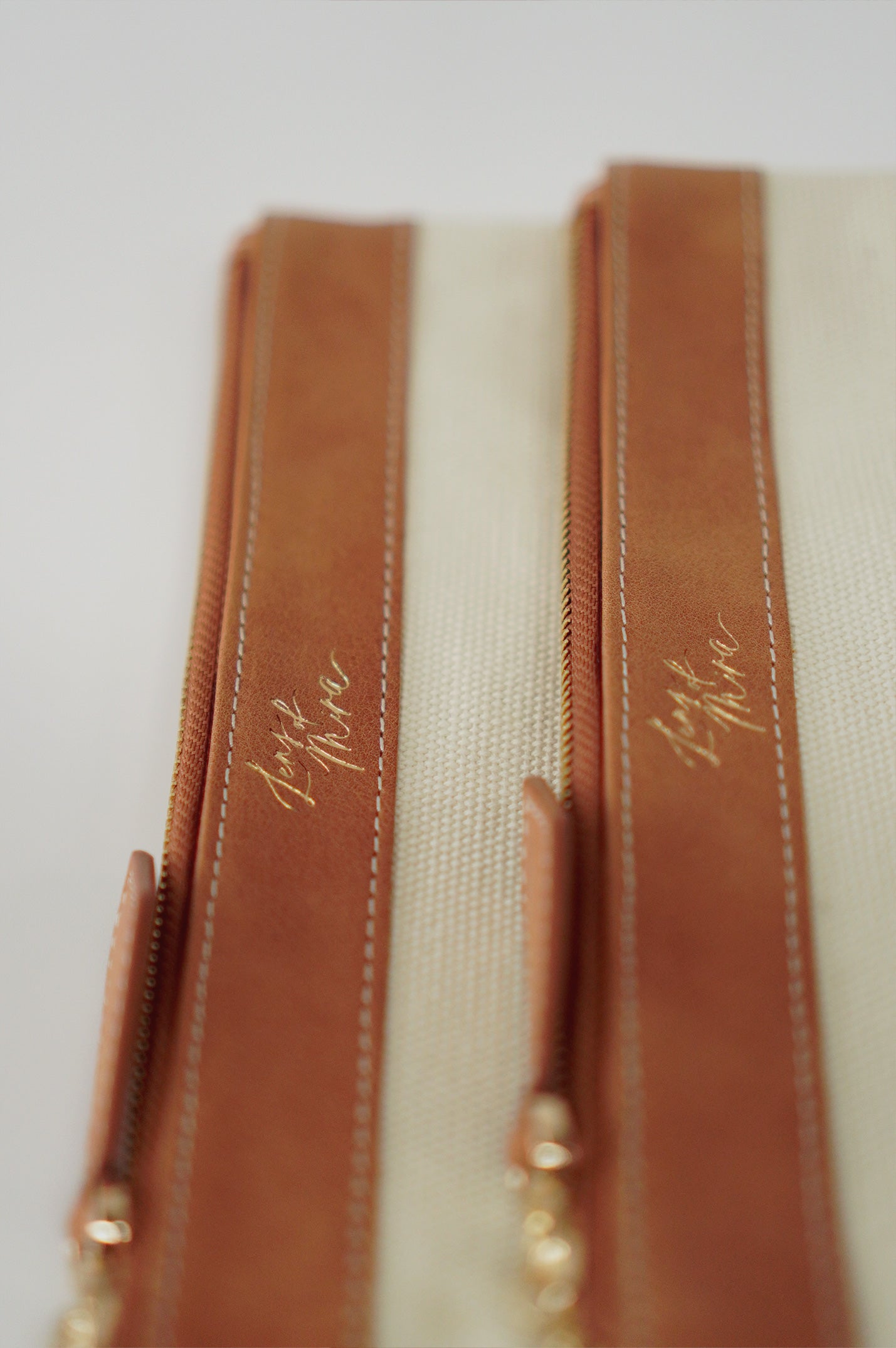 Customised Zip Pouches with Lens of Mira logo, Singapore corporate gifts