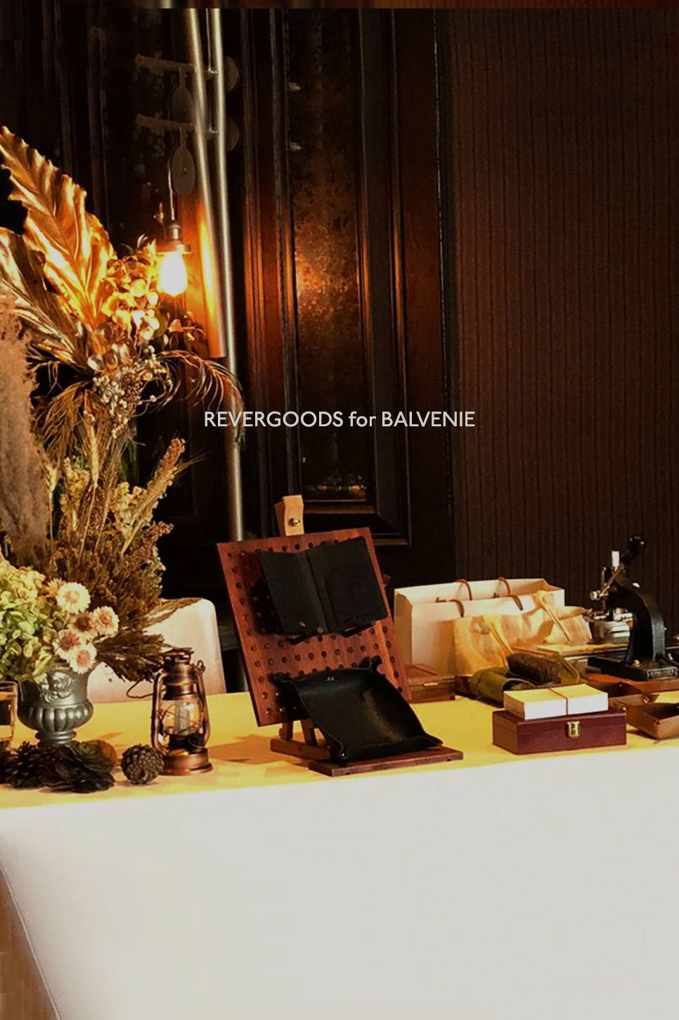 Leather passport holder and valet tray set for VIP corporate event in Bangkok Thailand