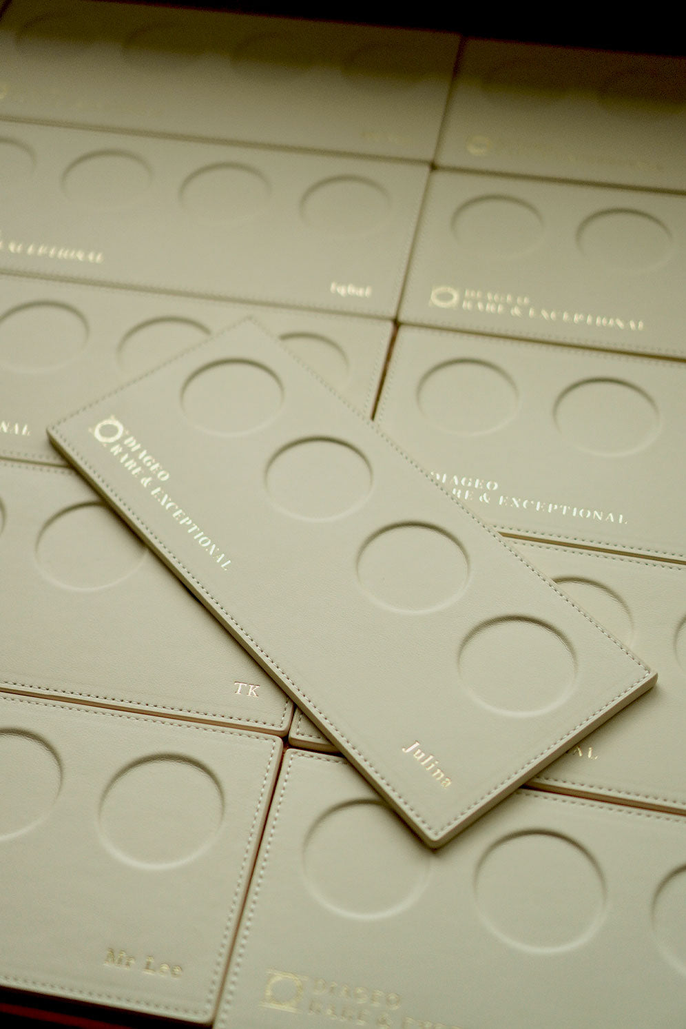 Diageo Leather Alcohol Tasting Mat - Rever customised corporate gifts