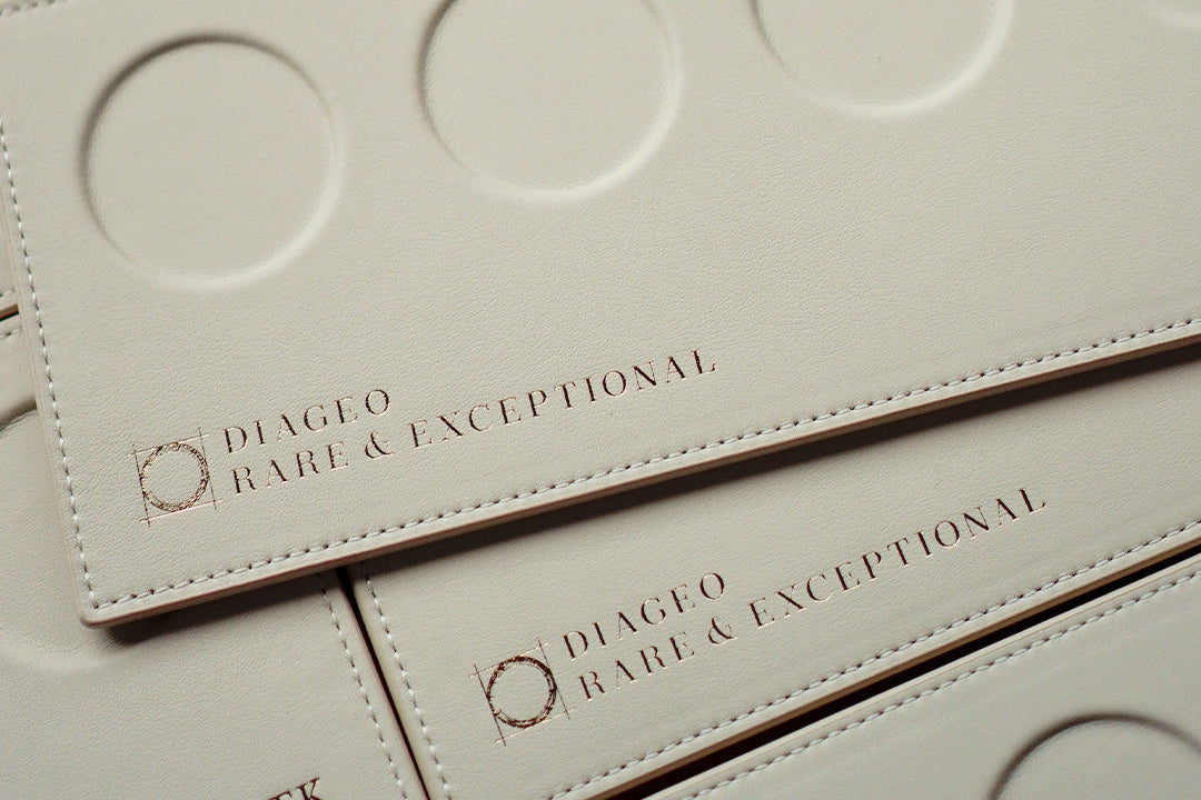 Bespoke Corporate gifts for Diageo, Customised Whiskey Tasting Mat