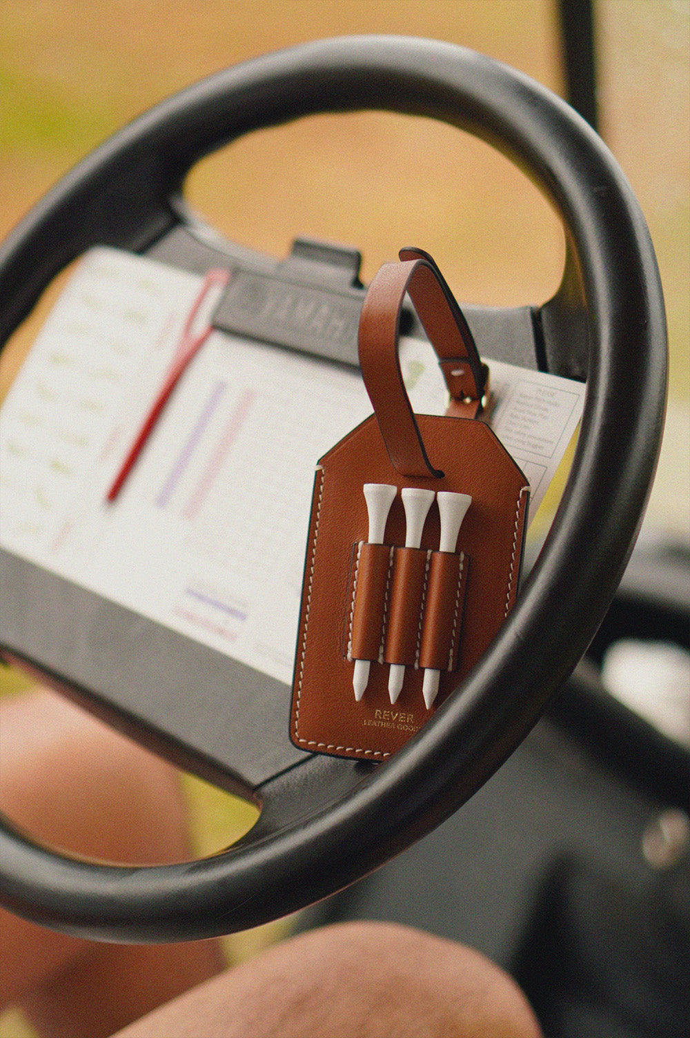 Personalised Golf Bag Tag with Tee Holder, Personalised Golf Accessories Singapore