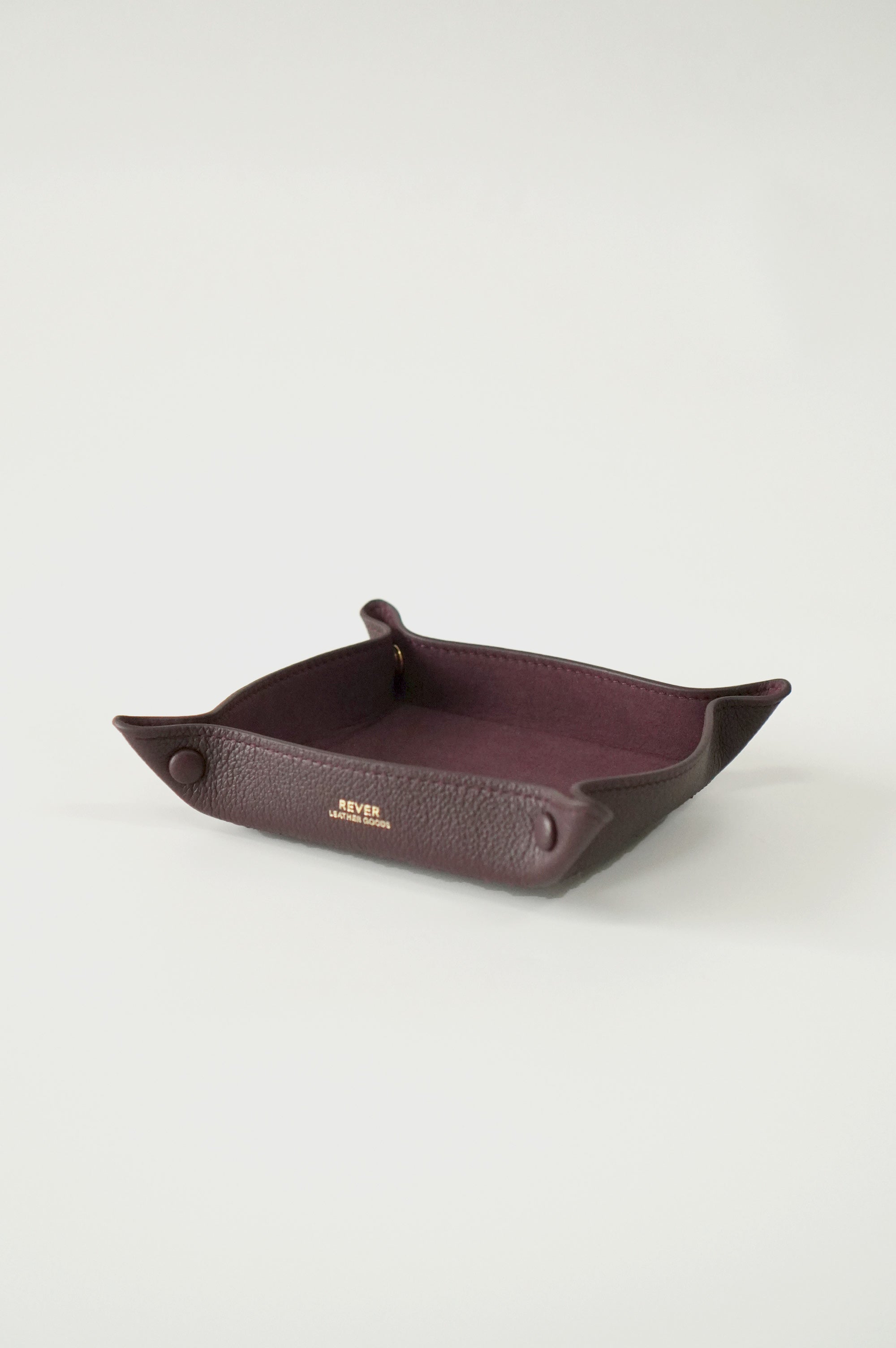 Alfred Medium Valet Tray in Burgundy