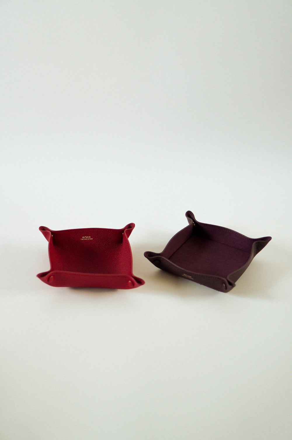 Alfred Medium Valet Tray Duo in Burgundy & Red Customised Gifts Singapore
