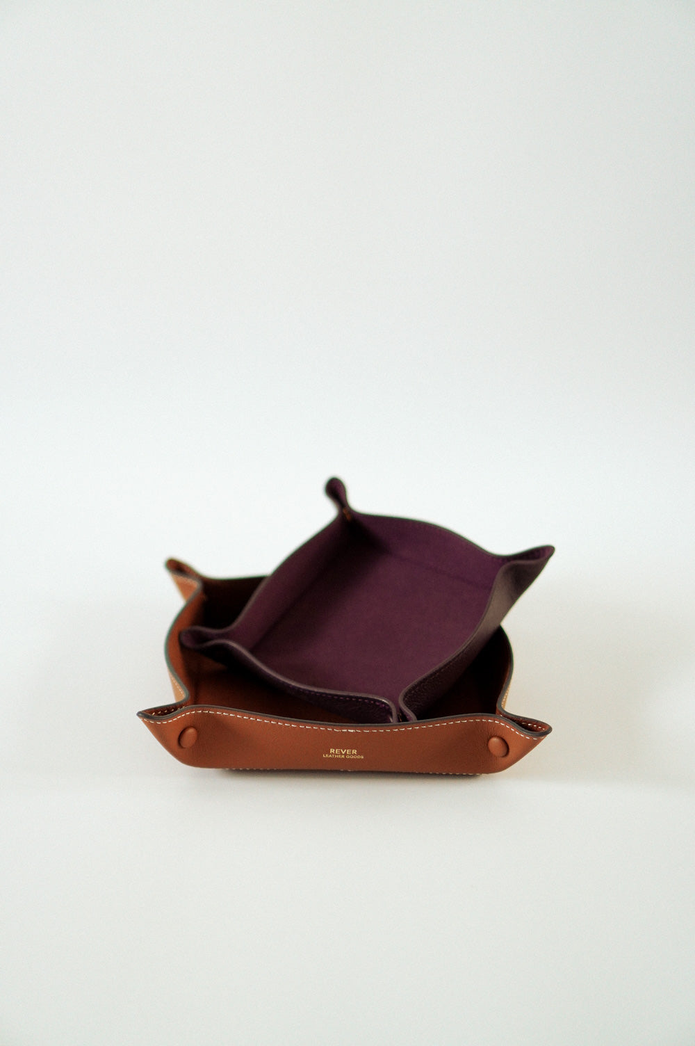Alfred Medium & Large Valet Tray in Maple & Burgundy Customised Gifts Singapore