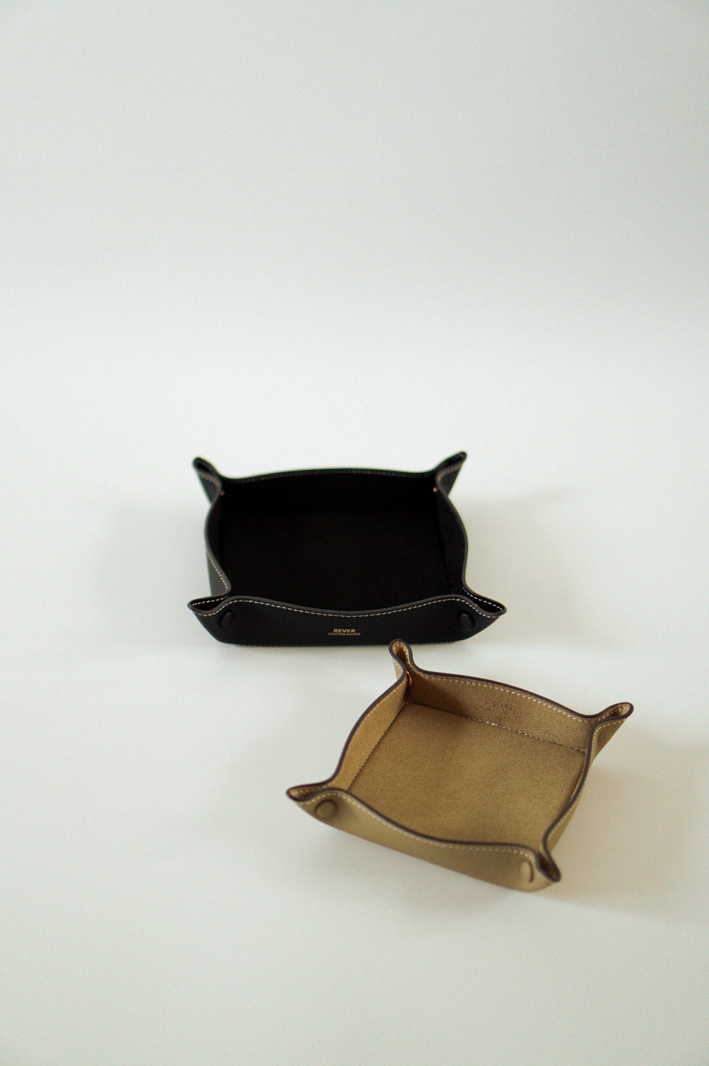 Alfred Medium & Large Valet Tray in Biscuit & Truffle Customised Gift Set Singapore