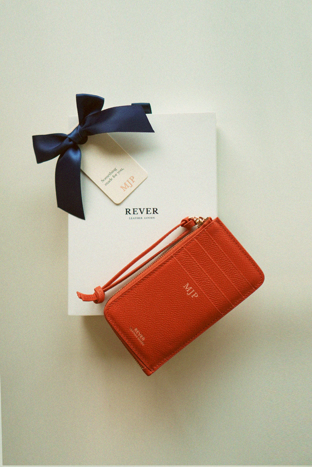 Card Wallet for Women in Orange with packaging