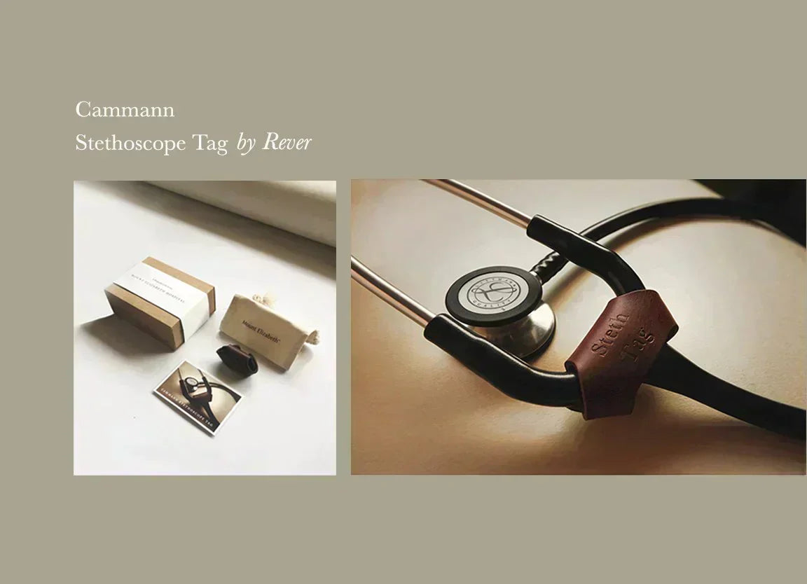 Mount Elizabeth Leather Stethoscope Tag - Rever customised corporate gifts