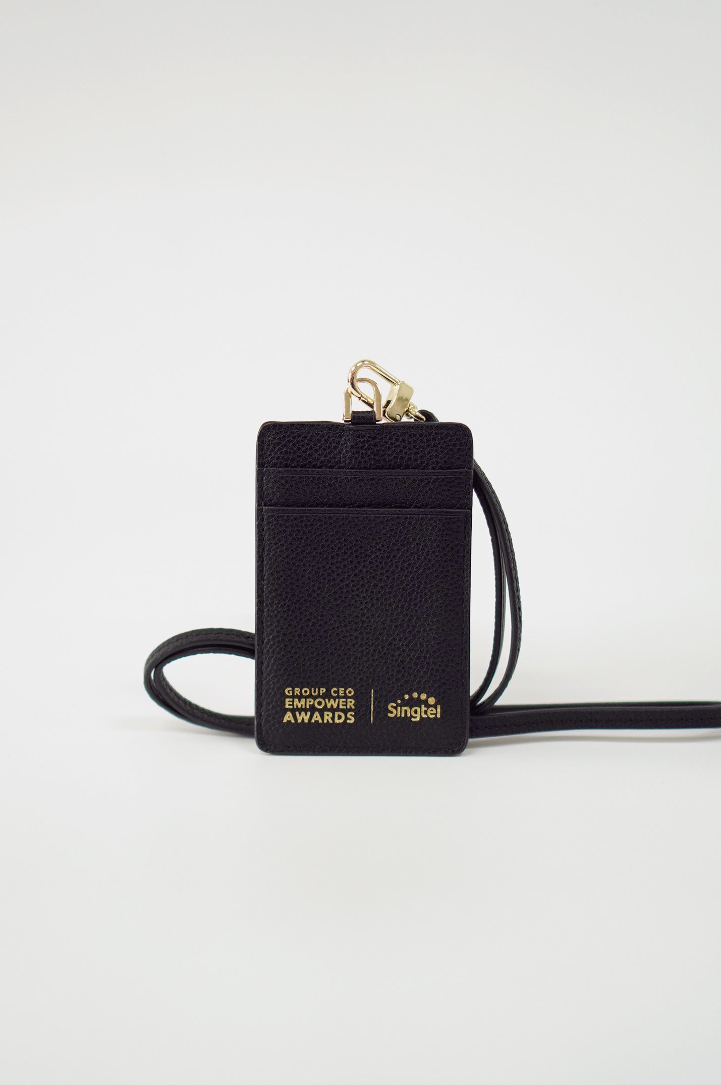 Lanyard Card Holder Corporate Gift with Singtel logo,