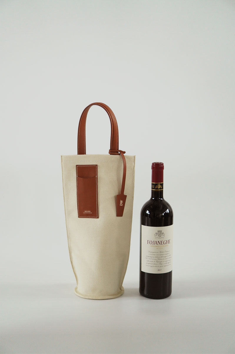 Leather Wine Bag Carrier - Rever customised corporate gifts
