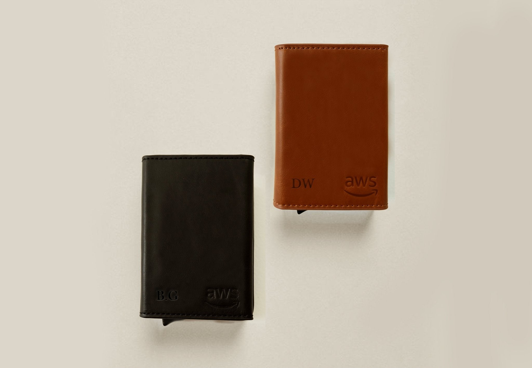 Amazon Web Services Leather Card Holder - Rever customised corporate gifts