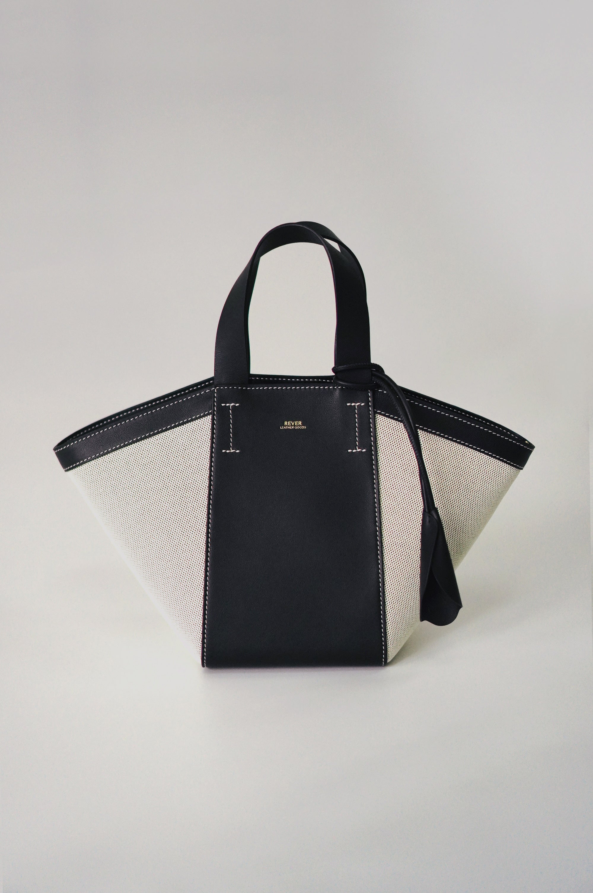 Basket Canvas Tote Bag in Cookies & Cream