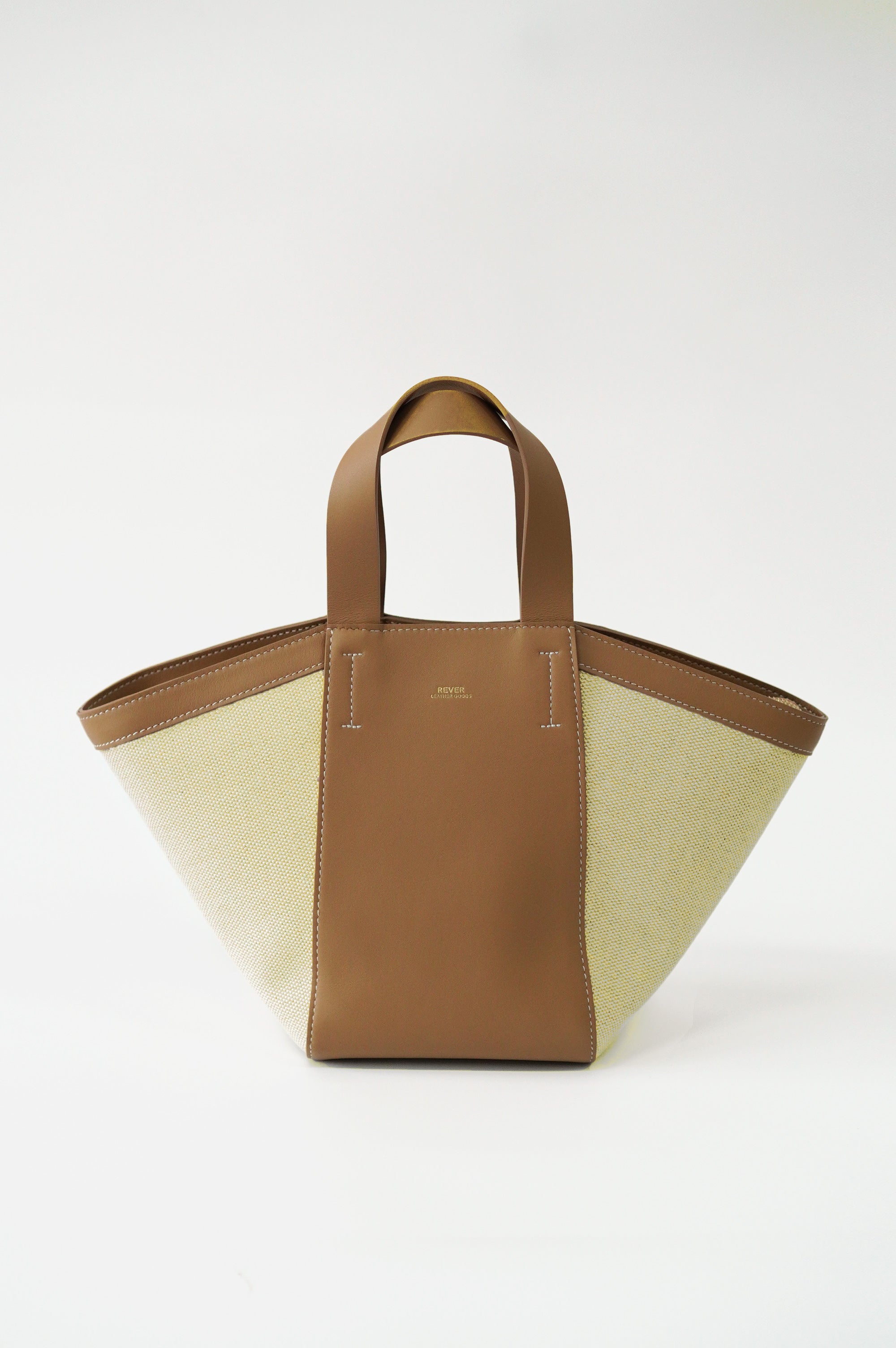 Basket Canvas Tote Bag in Lemon Tart