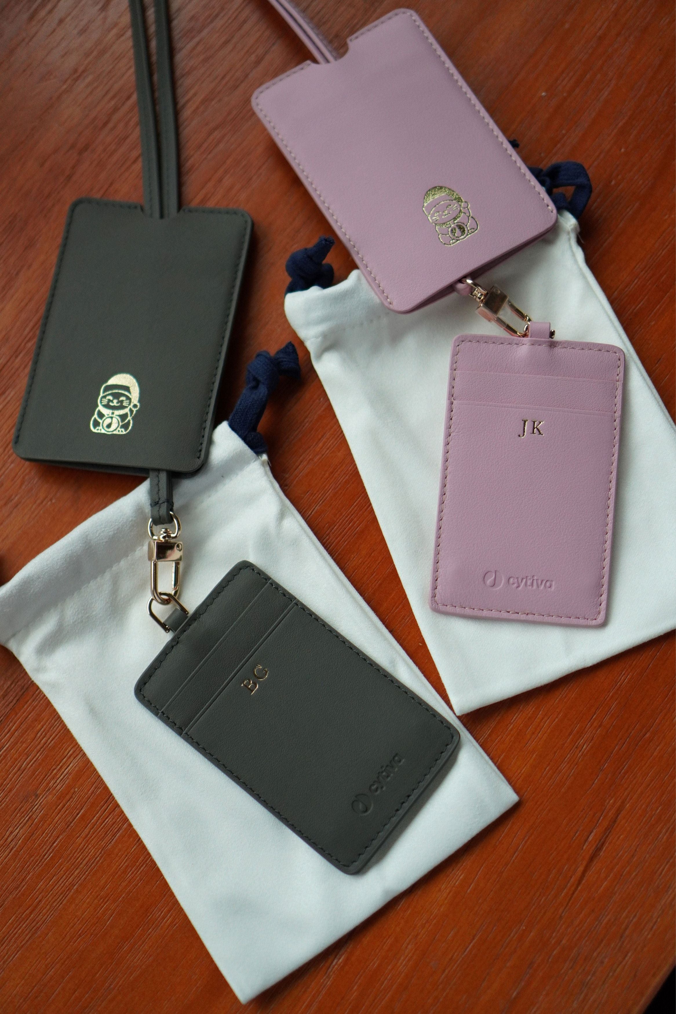 Corporate gift singapore for Cytiva, customised lanyard card holders