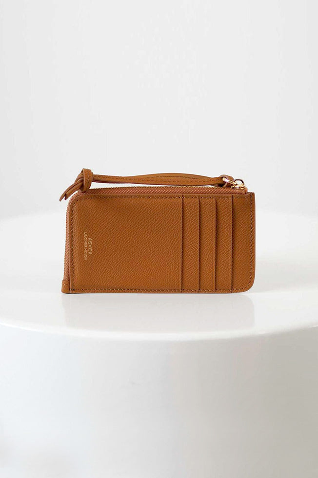 Eloise Card Zip Wallet in Gold 