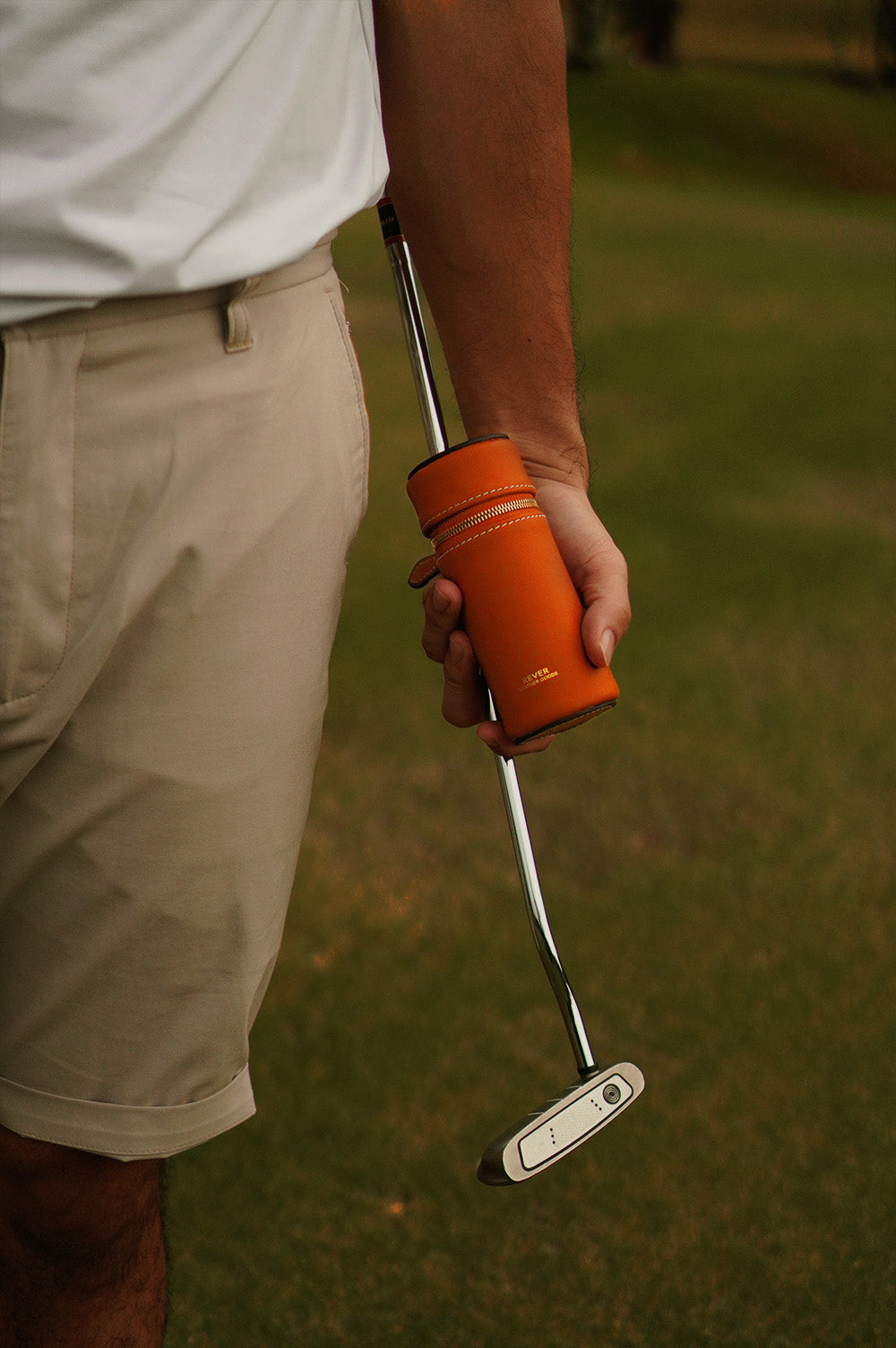 Haskell Golf Ball Tube Pouch in Orange