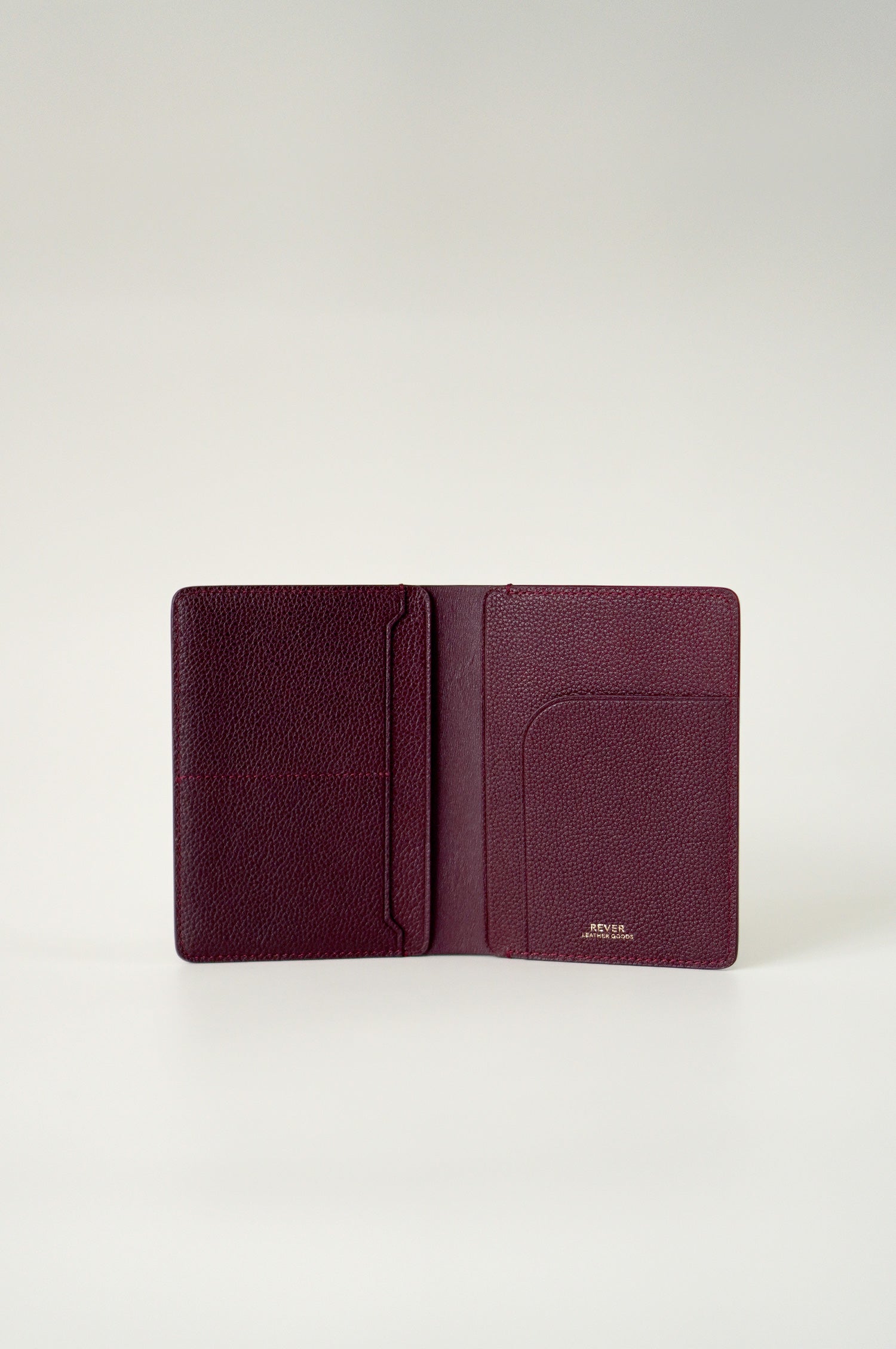 Henry Passport Wallet in Ruby Noir
