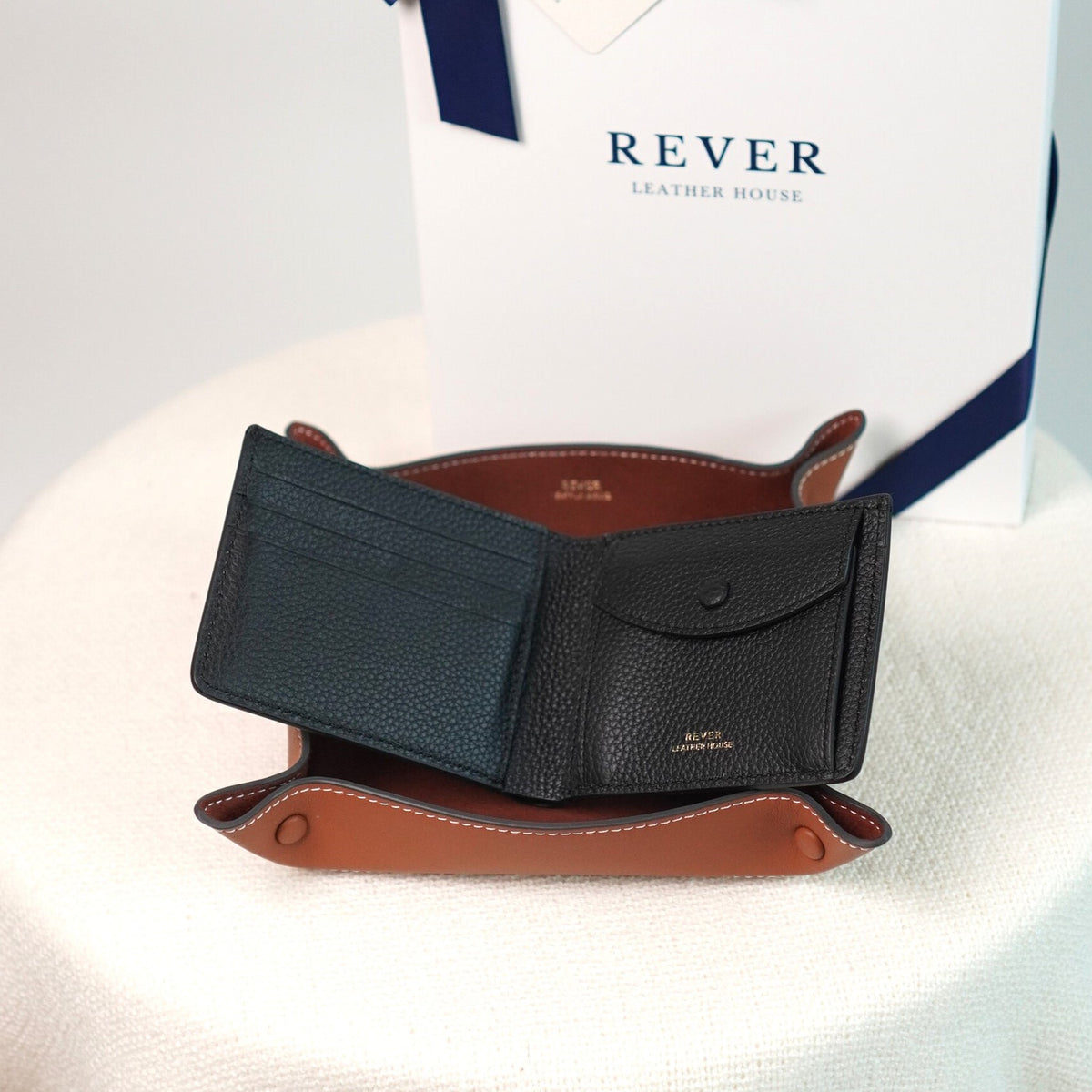 Personlaised Gift Set Wallet & Valet Tray Rever Leather Goods