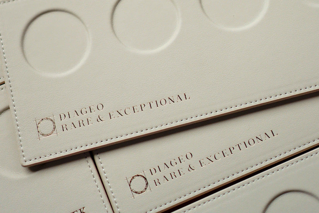 Bespoke Corporate gifts for Diageo, Customised Whiskey Tasting Mat