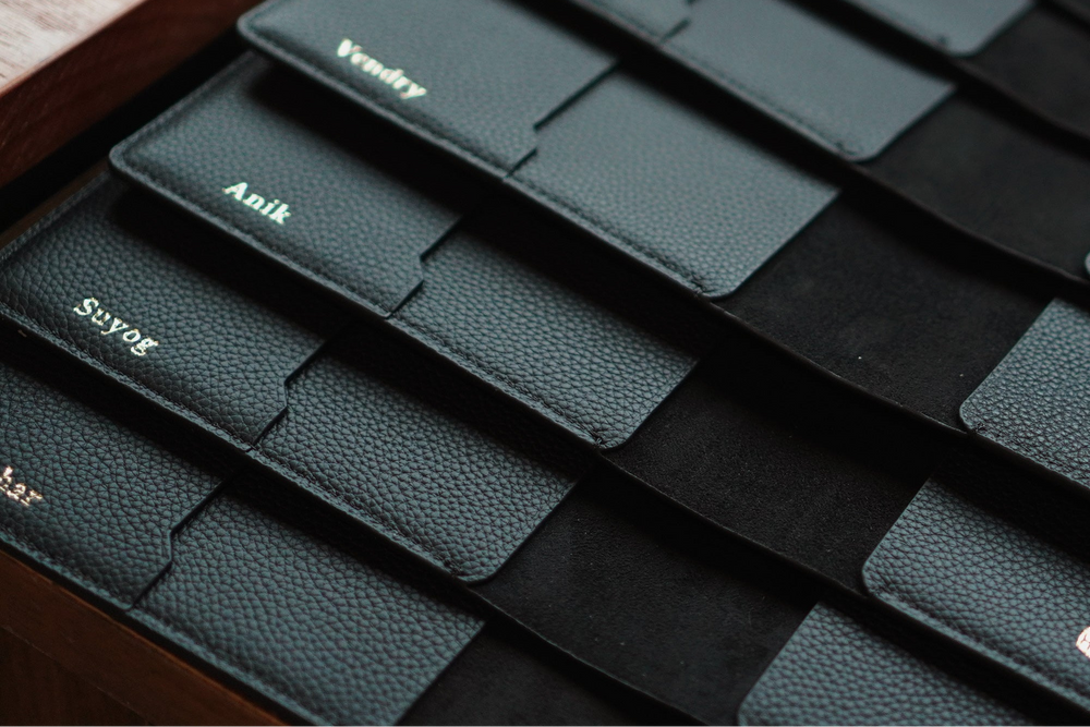 Name personalisation on corporate gifts