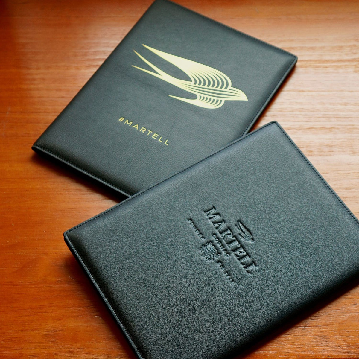 Corporate Gifts for Martell, Customised Menu Cover