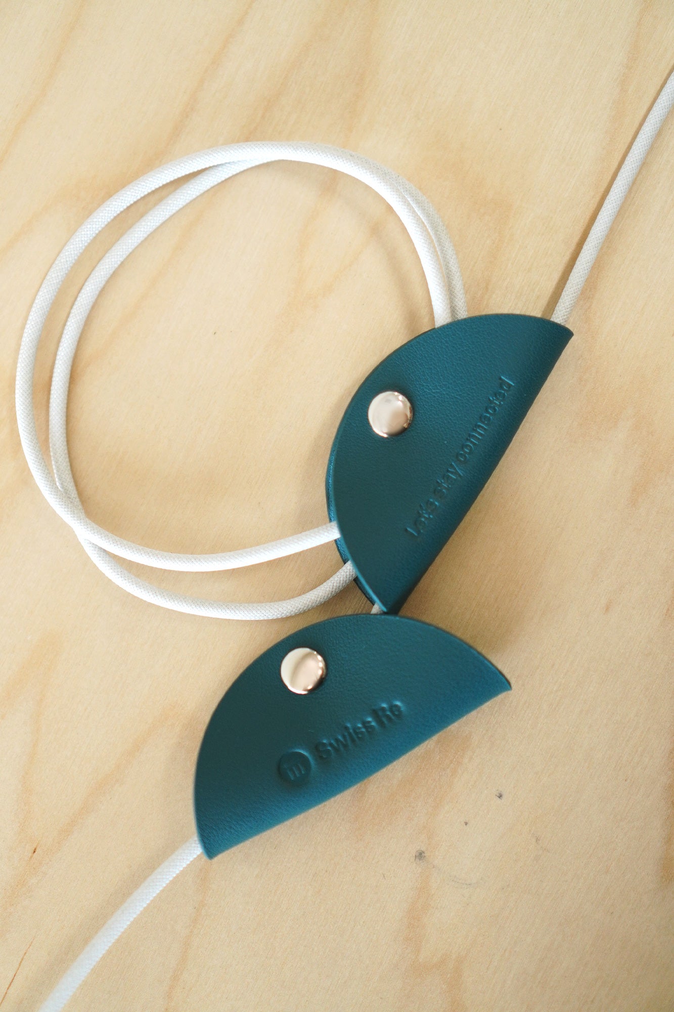 Cable Organiser with Cable for Swiss Re Corporate Gifts